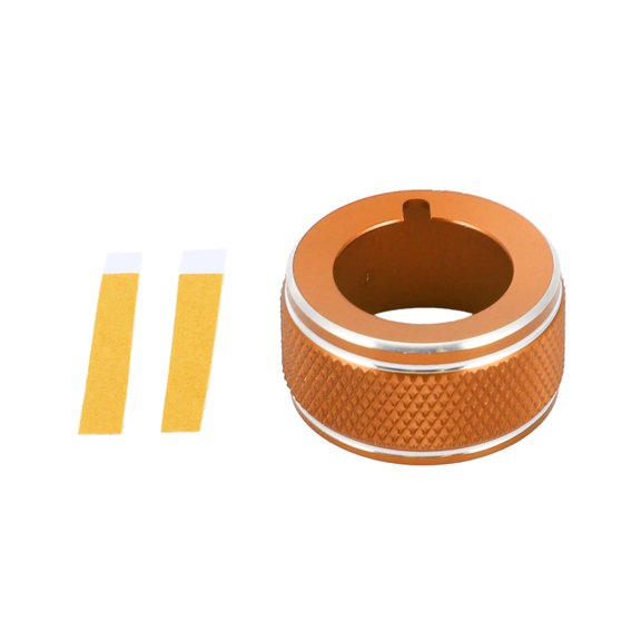 Unique Bargains Rear View Mirror Adjust Switch Knob Cover Interior Trim for Subaru Forester 19-24 Aluminum Alloy Orange