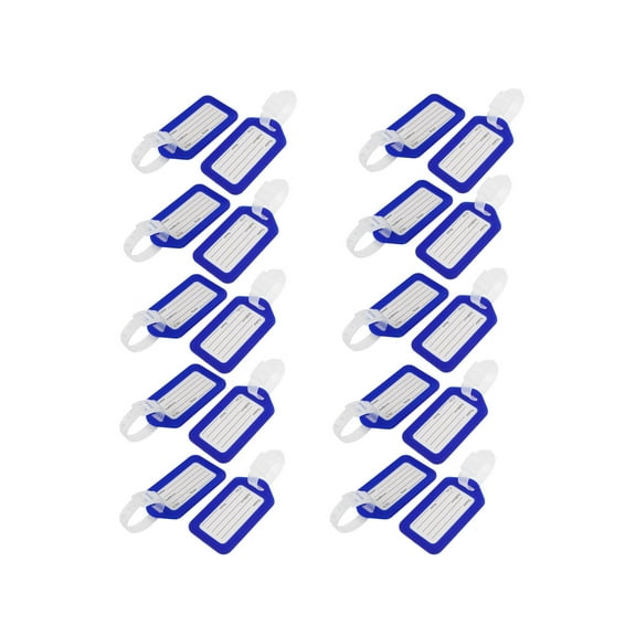 Unique Bargains Rectangle Address Label Luggage Tag Plastic 20 Pcs