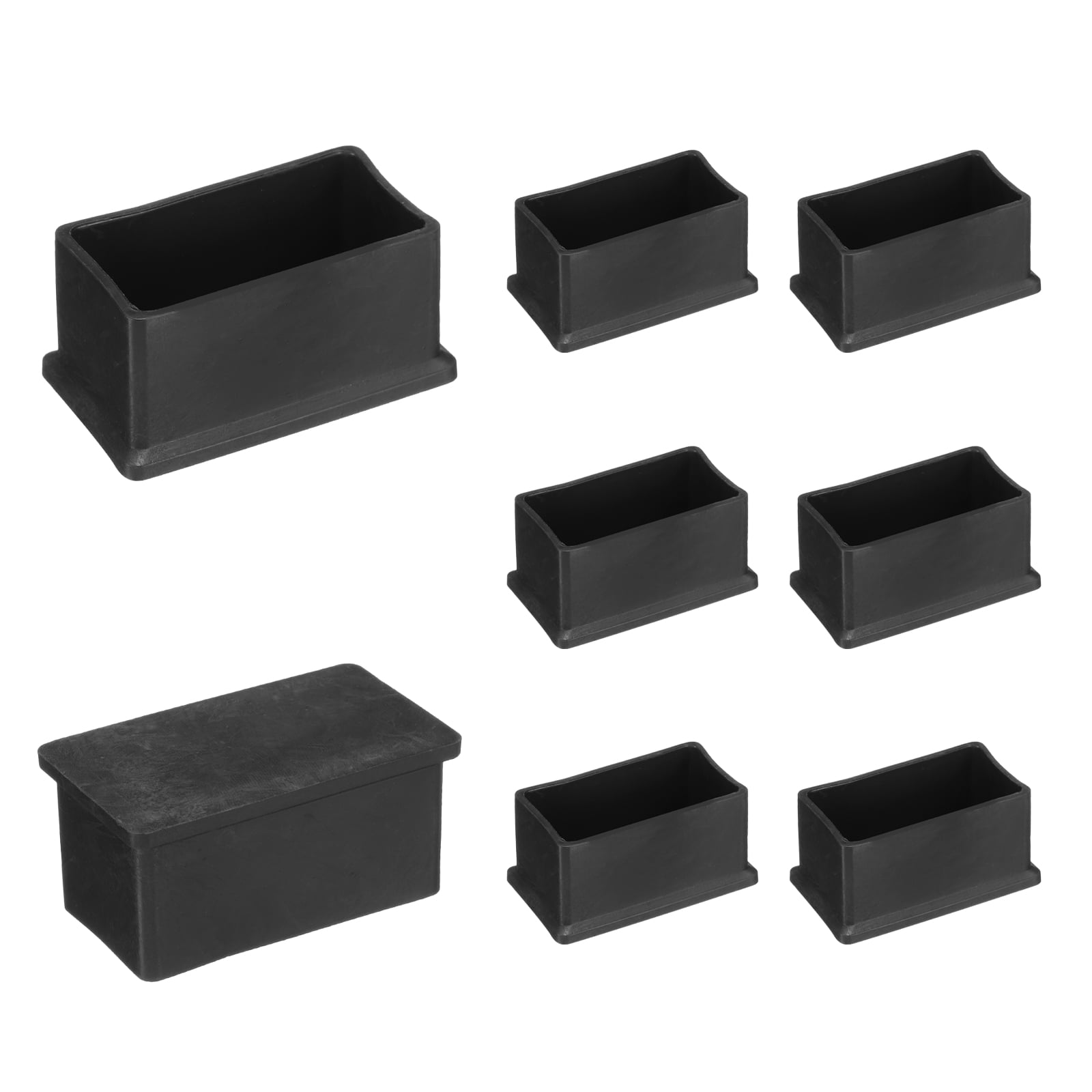 Unique Bargains Rectangle Chair Leg Caps for Floor Protection 2.36"x 1.18"x1.26"