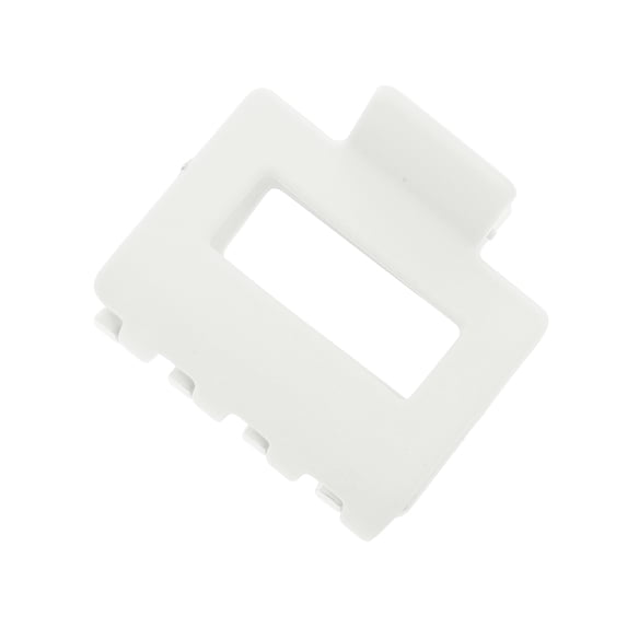 Unique Bargains Rectangle Frosted Hair Clips 1 Piece Hair Accessory Home Use White