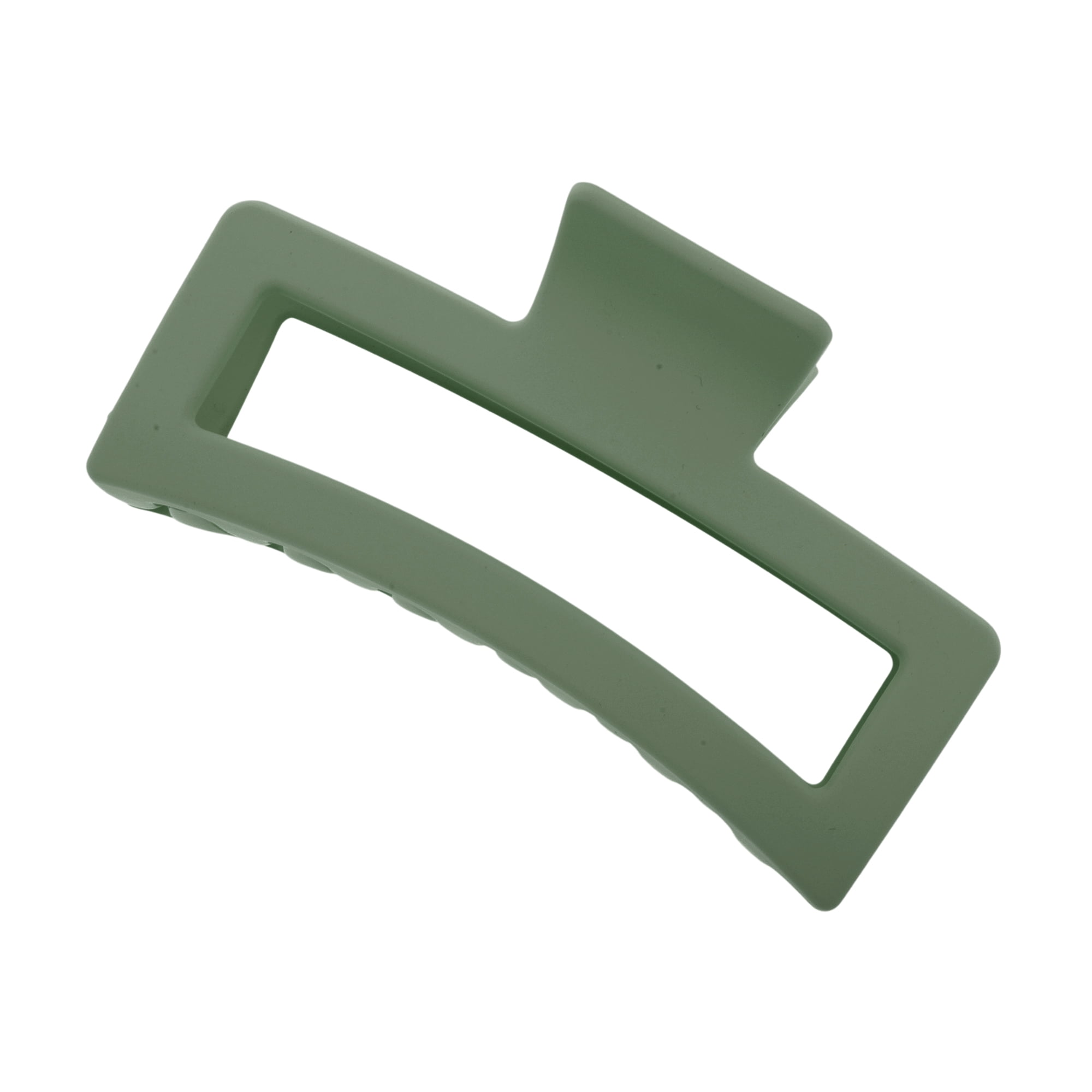 Unique Bargains Rectangle Frosted Hair Clips Home Decoration and Daily Styling Green