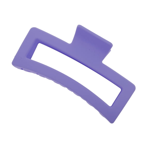 Unique Bargains Rectangle Frosted Hair Clips Home Decoration and Daily Styling Purple