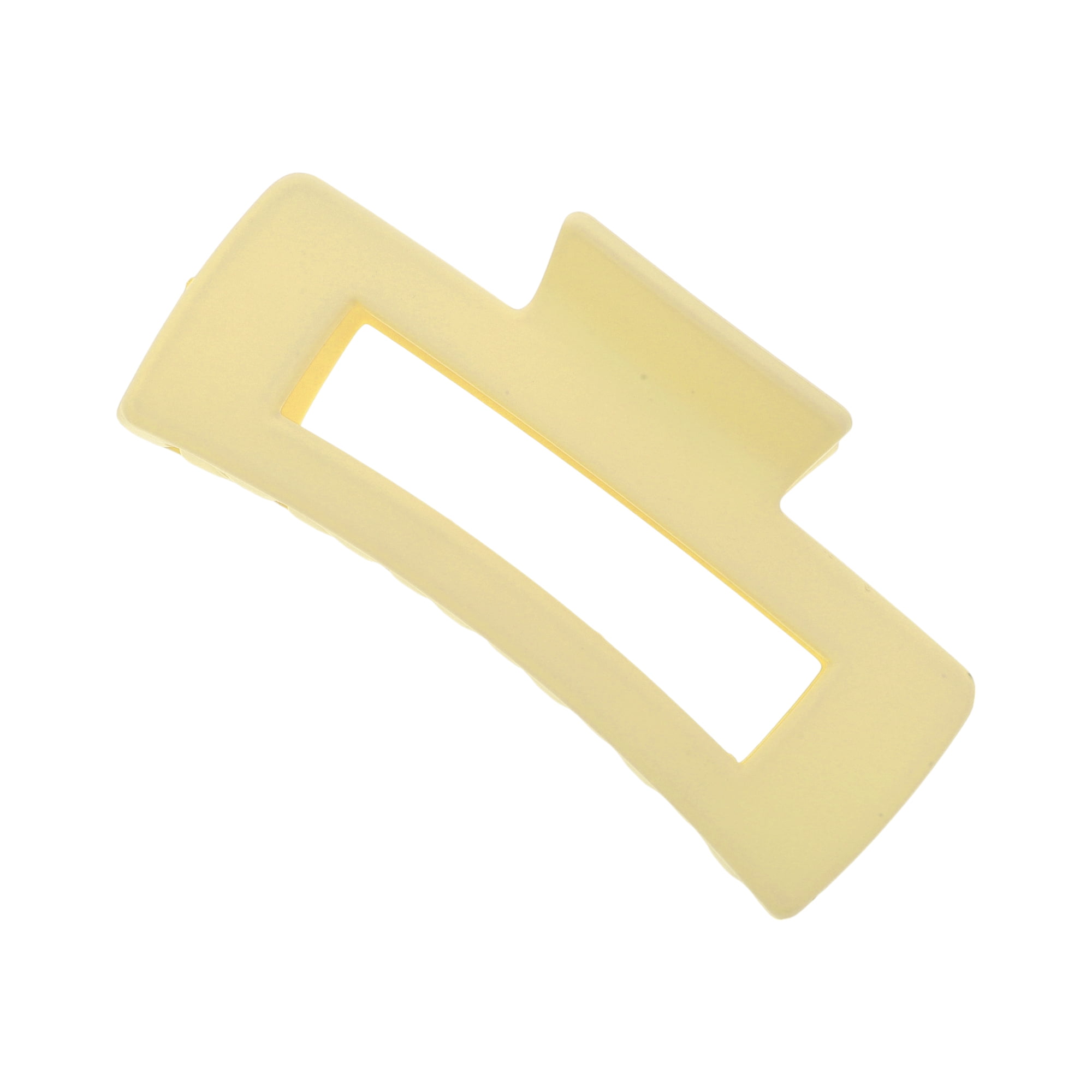 Unique Bargains Rectangle Hair Clips for Home Use 1 Pc Yellow