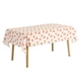 thumbnail image 1 of Unique Bargains Rectangle Polyester Waterproof Wrinkle Resistant Washable Soft Tablecloth Peach 55x55 Inch, 1 of 7
