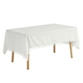 thumbnail image 1 of Unique Bargains Rectangle Tablecloth Polyester Table Cloth with Tassels Wrinkle Free Rhombus 53x63 Inch, 1 of 6