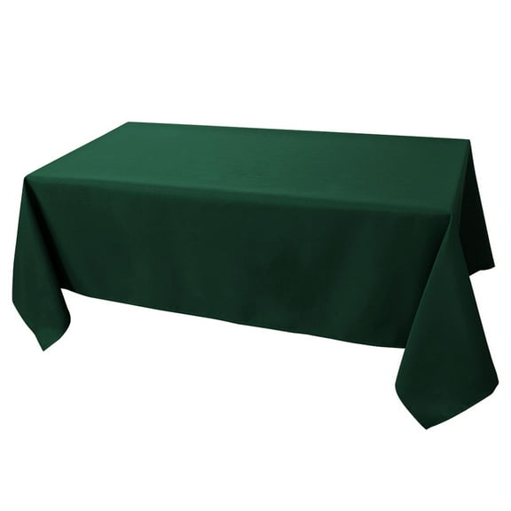 Unique Bargains Rectangle Tablecloth soft and comfortable Polyester Table Cover Green 55" x 63"