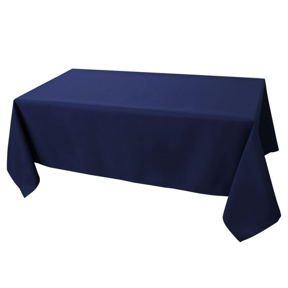 Unique Bargains Rectangle Tablecloth soft and comfortable Polyester Table Cover Navy Blue 60" x 120"