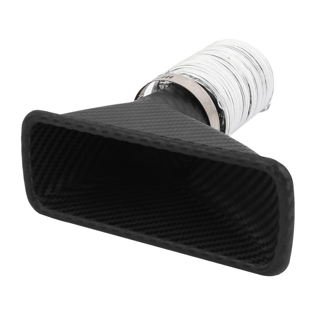 Unique Bargains Rectangle Typed Carbon Fiber Air Funnel Racing Intake ...