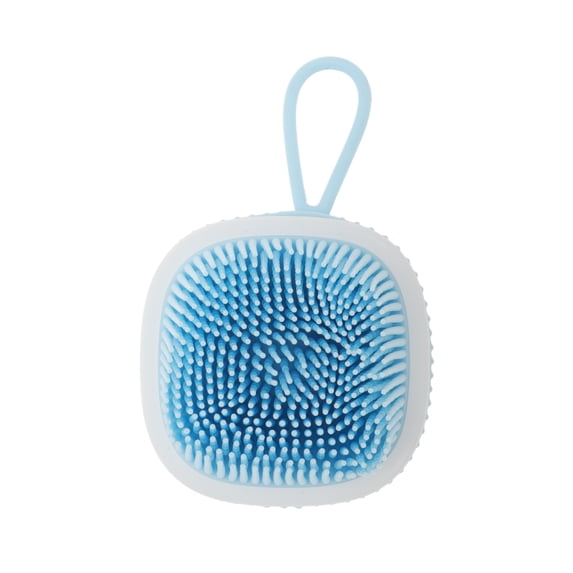 Unique Bargains Rectangular Bath Brush Shower Brush Light Blue