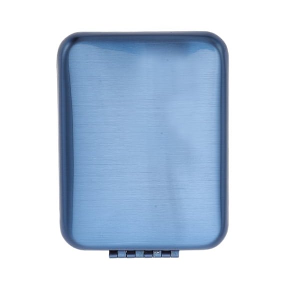 Unique Bargains Rectangular Folding Makeup Mirror 1 Pc Blue