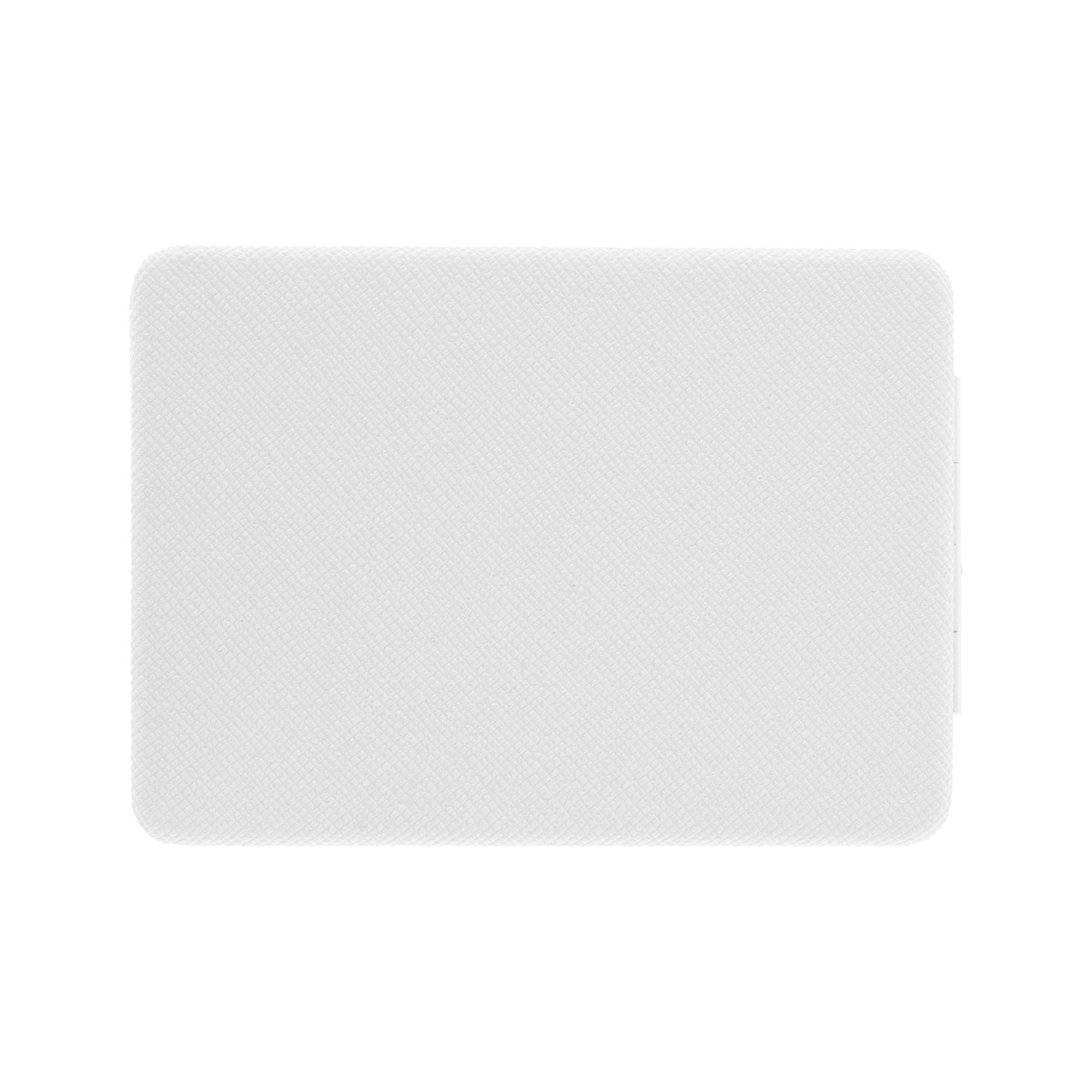 Unique Bargains Rectangular Solid Color Makeup Mirror 1 Pc White