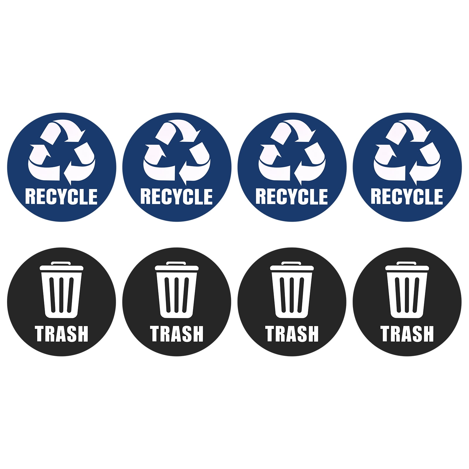 Unique Bargains Recycle Sticker Trash Can Bin Labels SelfAdhesive Blue