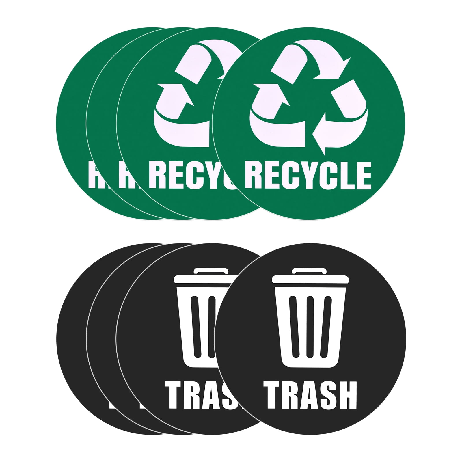 Unique Bargains Recycle Sticker Trash Can Bin Labels SelfAdhesive
