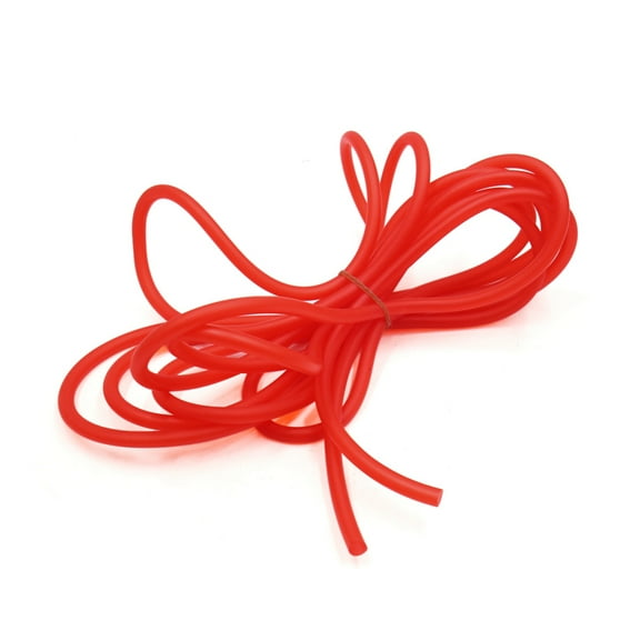Unique Bargains Red 5M Length 4mm Inner Dia Car Silicone Fuel Line Gas Hose Tube Pipe