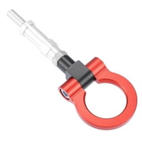 Unique Bargains Circle Shape Front Rear Bumper Trailer Ring Eye Towing Tow Hook Screw for Honda Fit S2000 for Acura TL Red