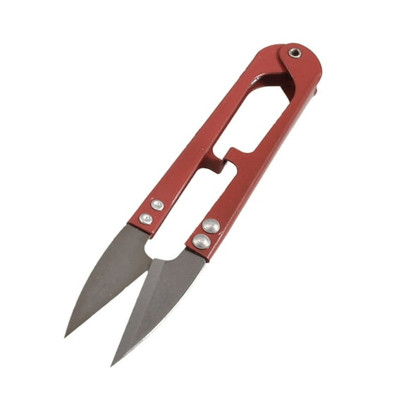 Unique Bargains Red Grip Handy Yarn Stitch Spring Scissors Sewing Tool for Tailor