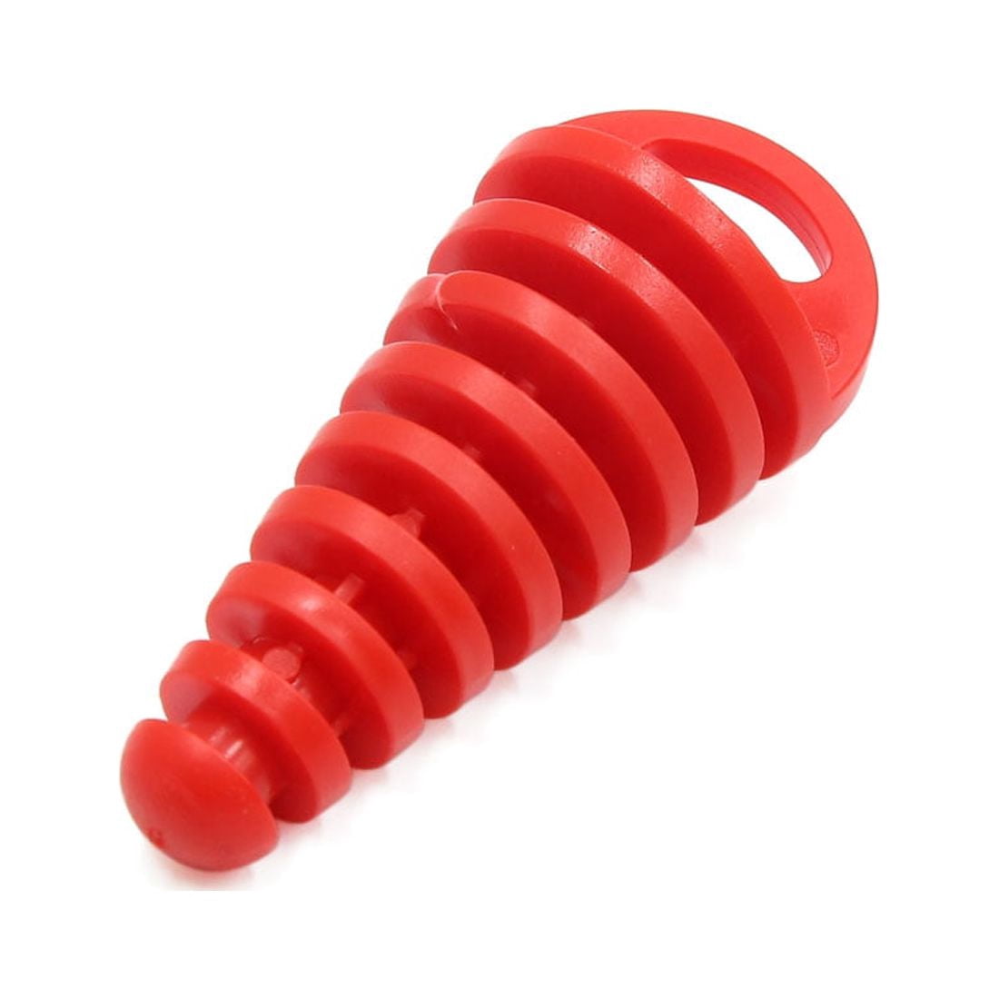Unique Bargains Red Motorcycle Exhaust Tube  Wash Pipe Plug Muffler Rubber Protector