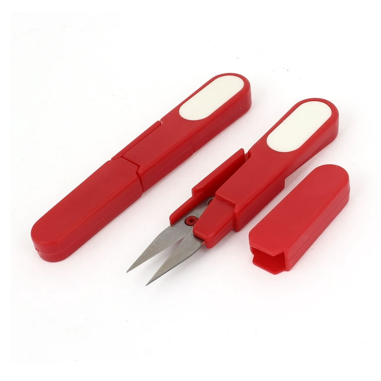Unique Bargains Red Plastic Grip Fishing Line Cord Cutter Sewing Tailor  Scissors (Buy 1 Get 1 Free) 