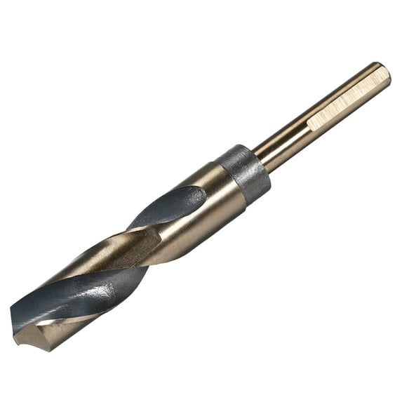 Unique Bargains Reduced Shank Twist Drill Bits 19.5mm High Speed Steel HSS 4341 with 10mm Shank 1 Pcs
