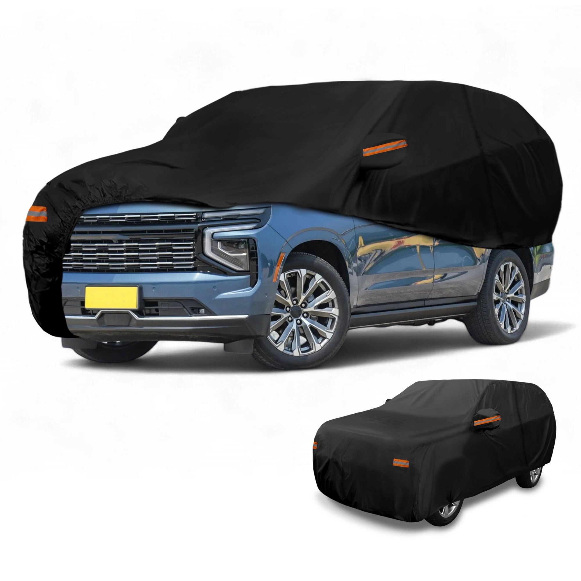 Unique Bargains Durable Waterproof Car Cover Black ["for Chevrolet Tahoe"]