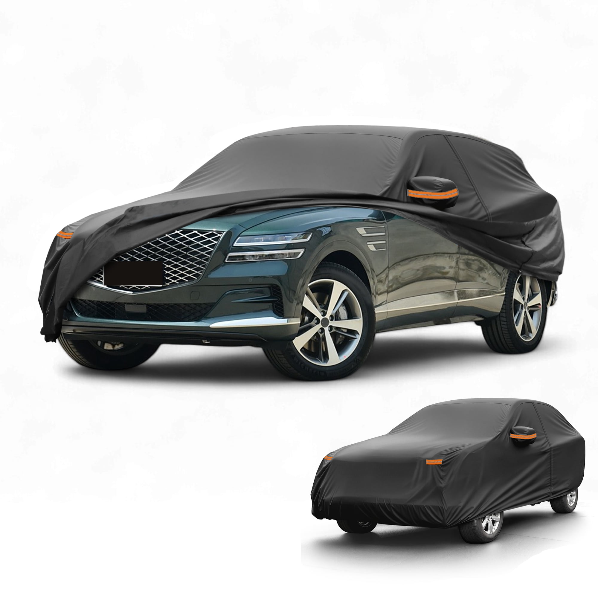 Unique Bargains Durable Waterproof Car Cover Black ["for Genesis GV80"]