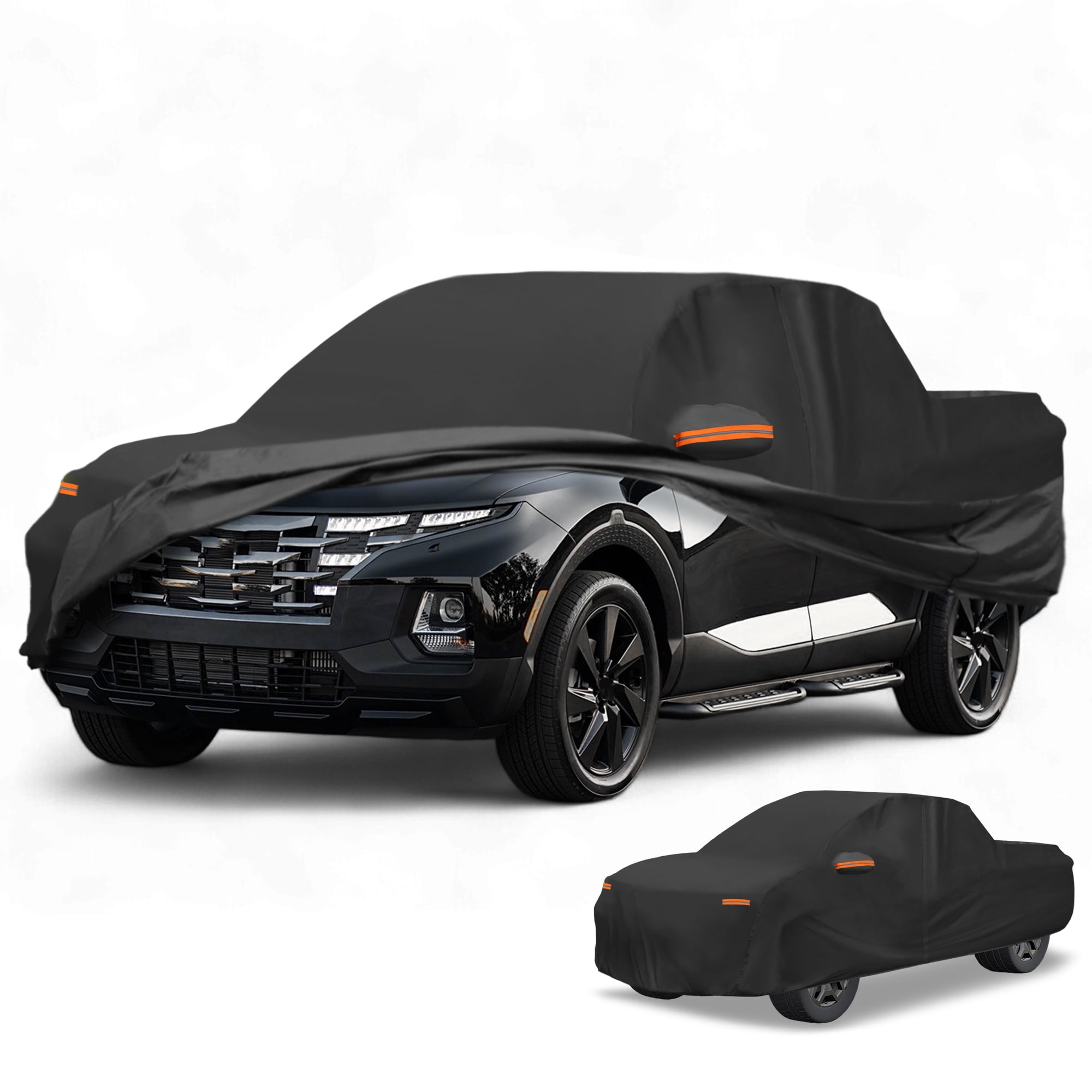 Unique Bargains Durable Waterproof Car Cover Black ["for Hyundai Santa Cruz"]