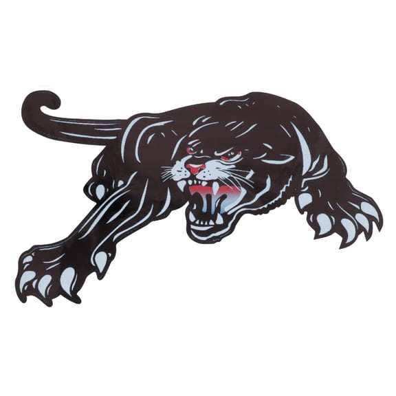 Unique Bargains Reflective Bumper Decal Black Square Black Leopard to the Right Reflective Car Sticker Personalized Decoration