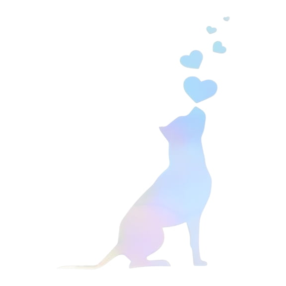 Unique Bargains Reflective Bumper Decal Colorful Laser Square Dog Vomits Reflective Car Sticker Personalized Decoration Vehicle Body or Door or Window 1 Pcs