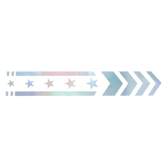 Unique Bargains Reflective Bumper Decal Colorful Square Arrow B Reflective Car Sticker Personalized Decoration Vehicle Body or Door or Window