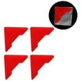 thumbnail image 1 of Unique Bargains Reflective Bumper Decal Diamond Fluorescent Red Door Angle Diamond Grid Pattern Reflective Car Sticker Personalized Decoration, 1 of 7