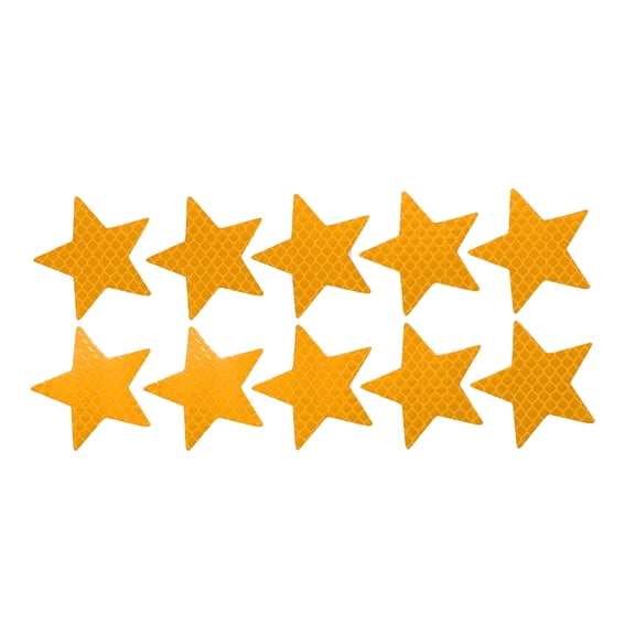 Unique Bargains Reflective Bumper Decal Diamond Orange Pentagram Rhombus Grid Reflective Car Sticker Personalized Decoration Vehicle Body or Door or Window /Dashboard