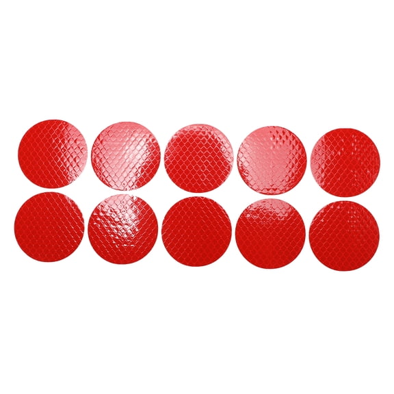 Unique Bargains Reflective Bumper Decal Diamond Red Round Rhombus Grid Reflective Car Sticker Personalized Decoration Vehicle Body or Door or Window /Dashboard