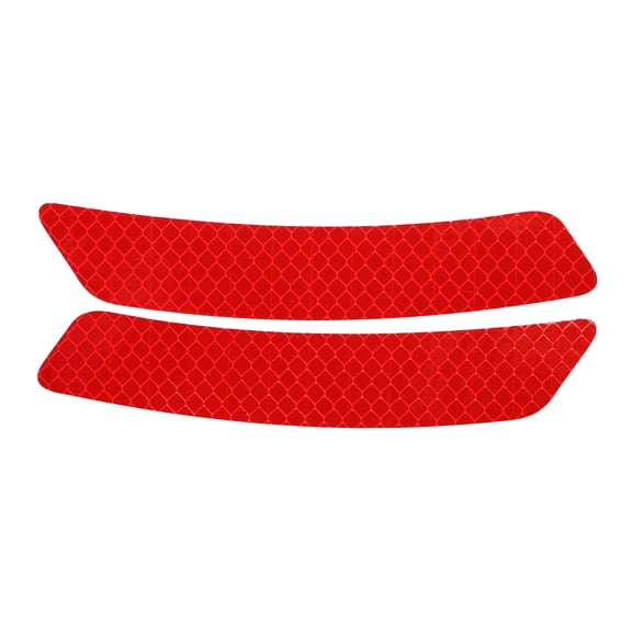 Unique Bargains Reflective Bumper Decal Diamond Red Wheel-Brow Rhombus Grid Reflective Car Sticker Personalized Decoration Vehicle Body or Door or Window /Dashboard