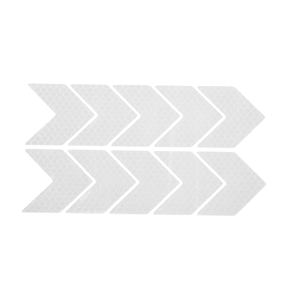 Unique Bargains Reflective Bumper Decal Diamond White Arrow Rhombus Grid Reflective Car Sticker Personalized Decoration Vehicle Body or Door or Window /Dashboard