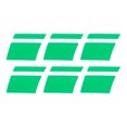 thumbnail image 1 of Unique Bargains Reflective Bumper Decal Green Rectangle Stripe Pattern Reflective Car Sticker Personalized Decoration, 1 of 7
