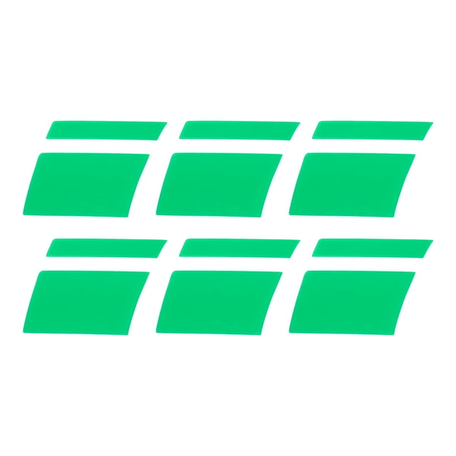 Unique Bargains Reflective Bumper Decal Green Rectangle Stripe Pattern Reflective Car Sticker Personalized Decoration