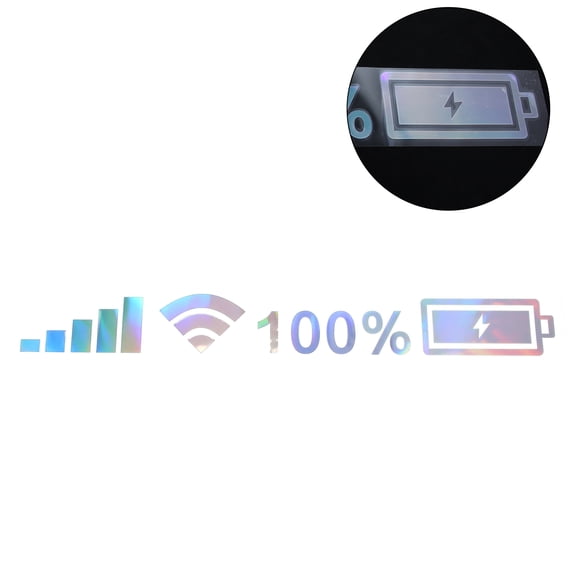 Unique Bargains Reflective Bumper Decal Laser Rectangle WIFI Signal Pattern Reflective Car Stickers Personalized Decoration