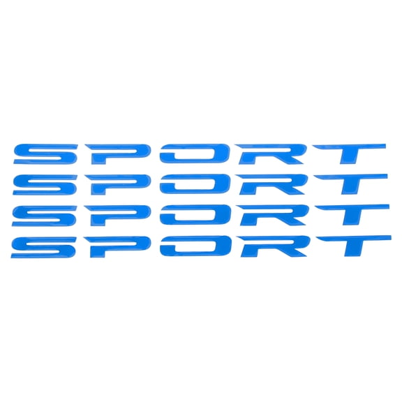 Unique Bargains Reflective Bumper Decal Reflective Blue Square SPORT Reflective Car Sticker Personalized Decoration Vehicle Body or Door or Window