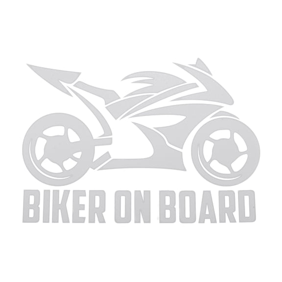 Unique Bargains Reflective Bumper Decal Reflective Silvery White Square Hollow Motorcycle Pattern Reflective Car Sticker Personalized Decoration Vehicle Body or Door