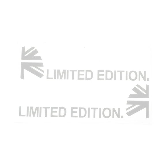 Unique Bargains Reflective Bumper Decal White Square LIMITED EDITION Reflective Car Sticker Personalized Decoration Vehicle Body or Door or Window