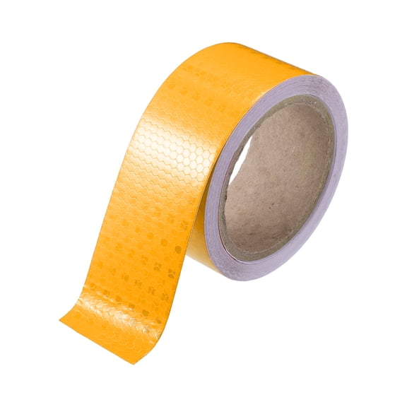 Unique Bargains Reflective Tape Automobiles Motorcycles High Brightness Reflective Sheet 5cmx9m Yellow