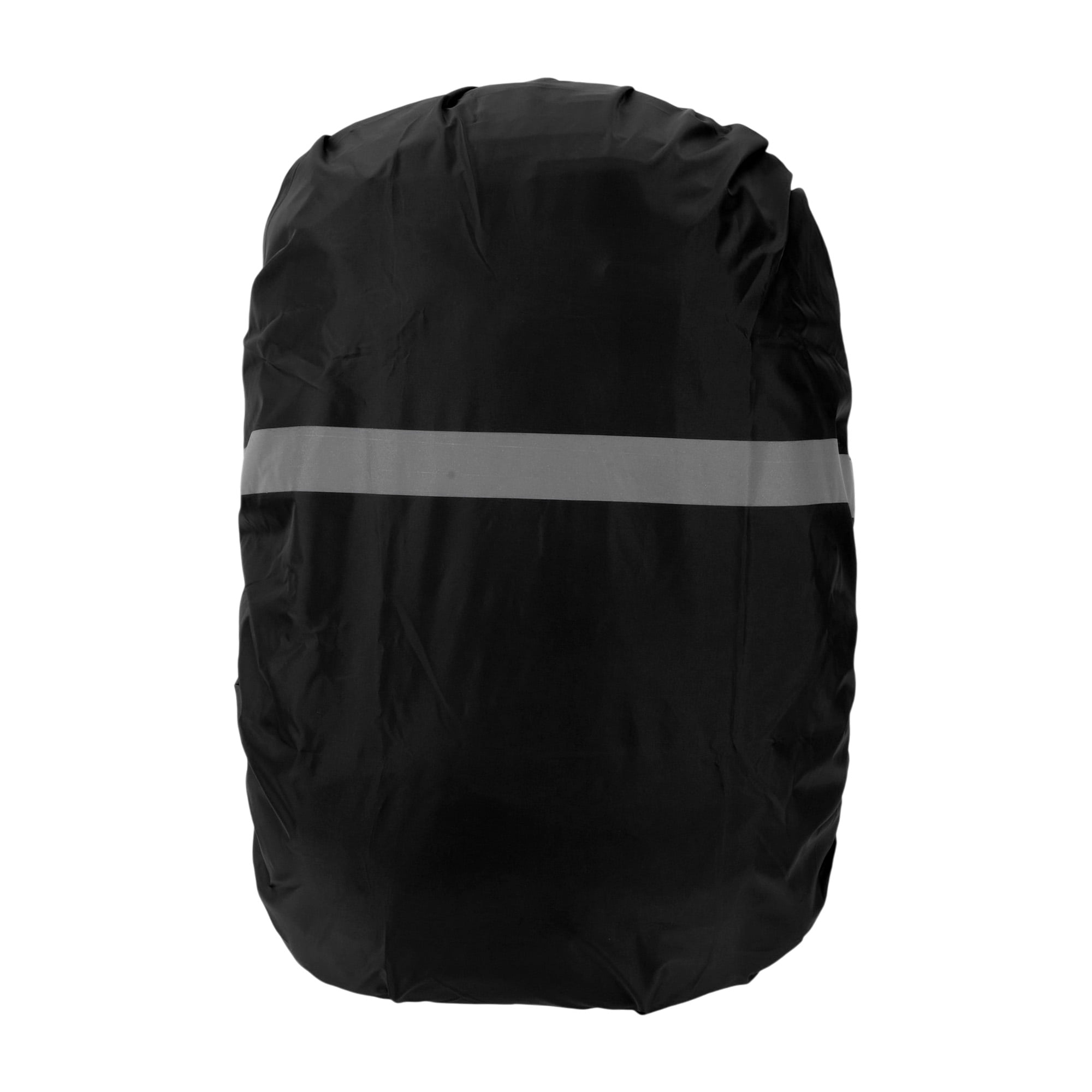 Unique Bargains Reflective Waterproof Backpack Rain Cover Black