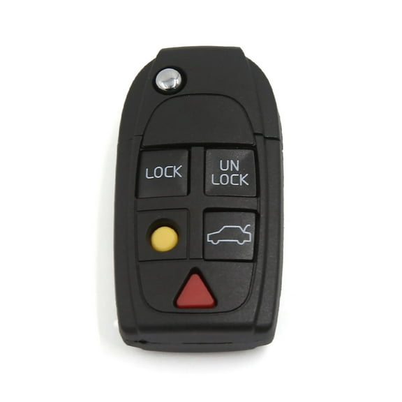 Unique Bargains Remote Case Fob Flip Key Shell 5 Buttons fit for Volvo S60 S80 V70 XC70 XC90