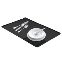 Unique Bargains Removable Bar Mat with Non-Slip Design Black
