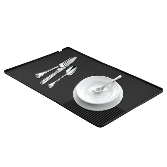 Unique Bargains Removable Bar Mat with Non-Slip Design Black