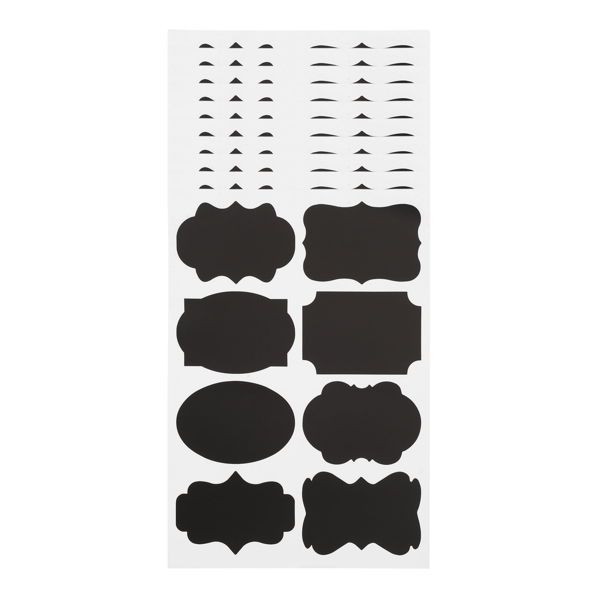 Unique Bargains Removable Erasable Model B Gift Stickers 2.36"x1.57" 10 Pcs Black Model E