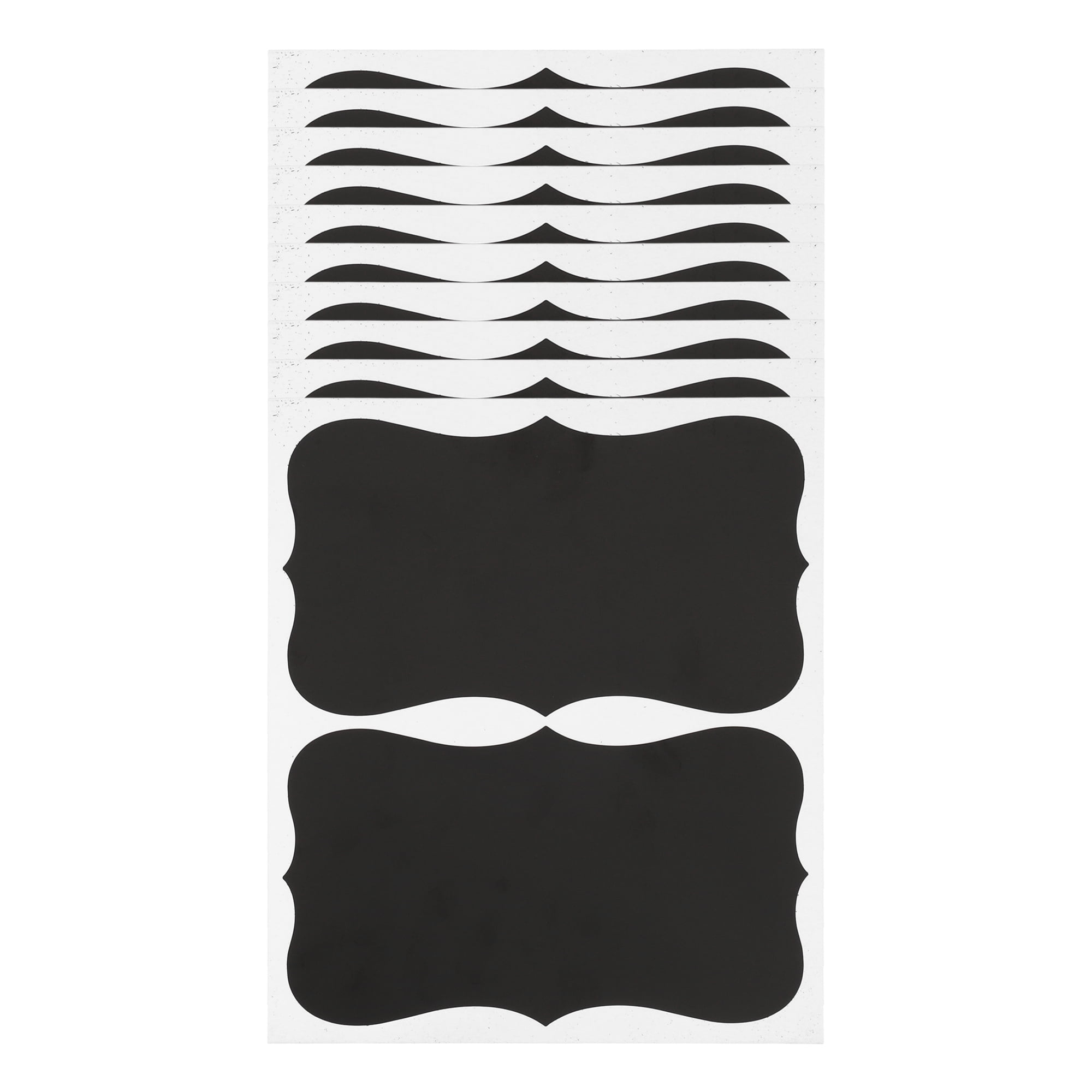 Unique Bargains Removable Erasable Model Gift Stickers 4.13"x7.09" 10 Pcs Black Model L