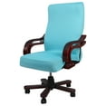 thumbnail image 1 of Unique Bargains Removable Office Computer Swivel Chair Cover Slipcovers Lake Blue M, 1 of 8