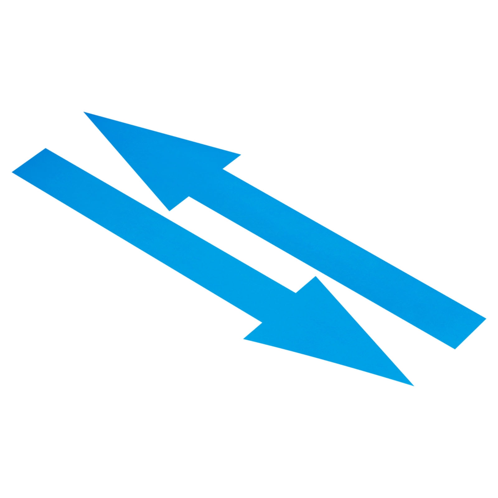 Unique Bargains Removable Self Adhesive Waterproof Arrow Sign Floor Decal Blue
