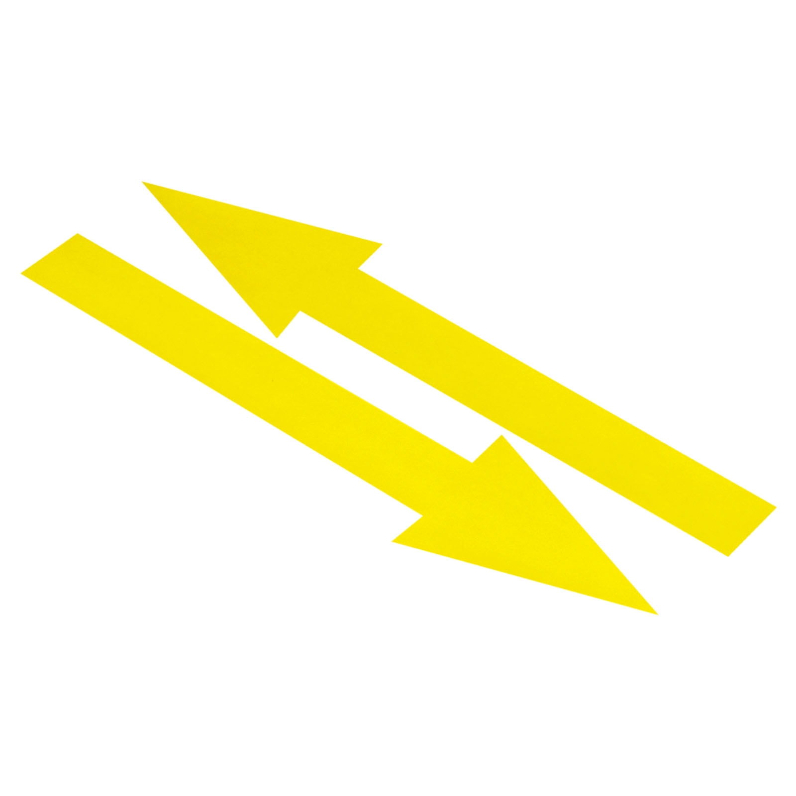 Unique Bargains Removable Self Adhesive Waterproof Arrow Sign Floor Decal Yellow